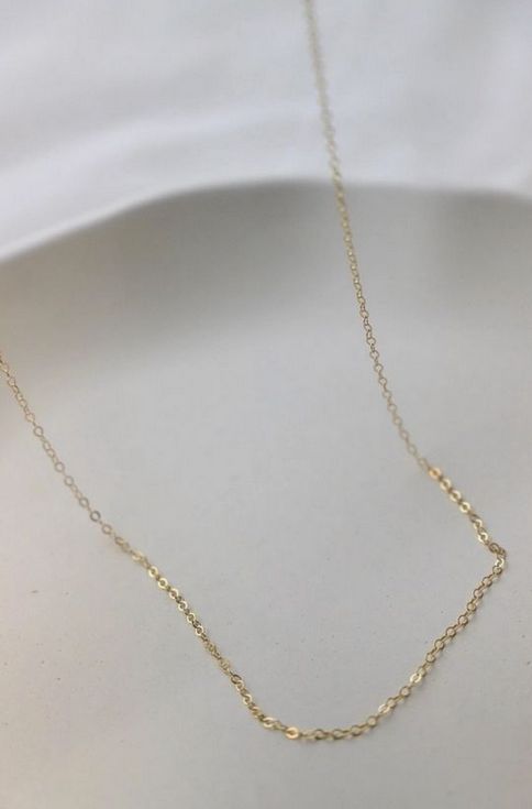 Katie Waltman Jewelry 18&quot; Gold Filled Cable Chain Necklace KW71