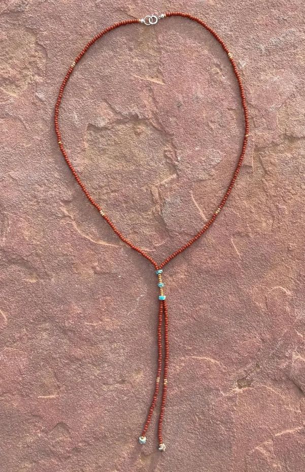 Beaded Bolero Necklace in Sienna BE1