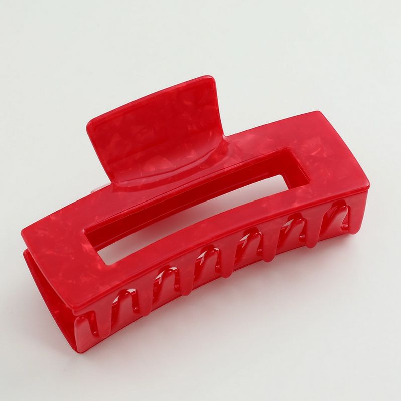 Adorro Cherry Red Large Rectangle Claw Clip AD115