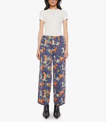 Mother The Delinquent Button Nerdy in Horse Around