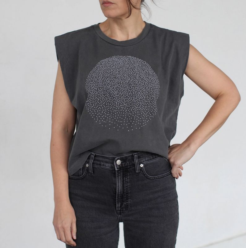 Blackbird Supply Snow Globe Full Moon Muscle Tank