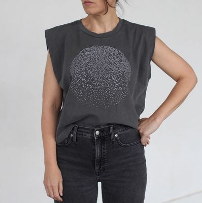 Blackbird Supply Snow Globe Full Moon Muscle Tank