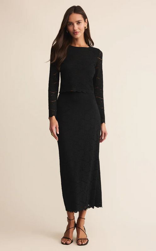 Z Supply Via Lace Midi Skirt