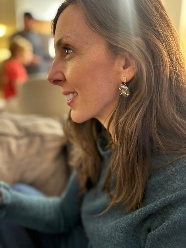 Emilie Shapiro Stalactite Slice Earrings ES45