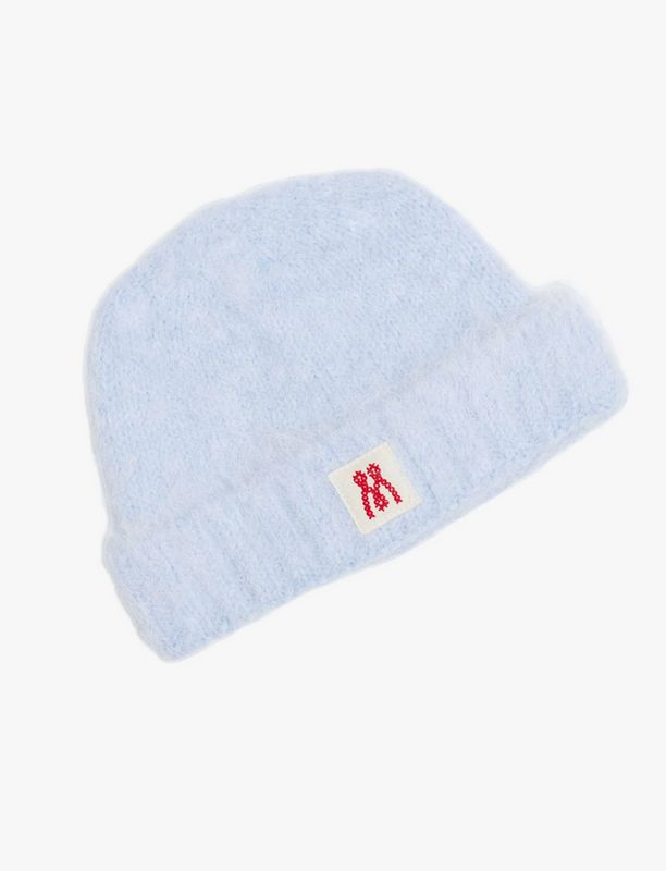 Mother The Beanie in Light Blue Fuzz Off