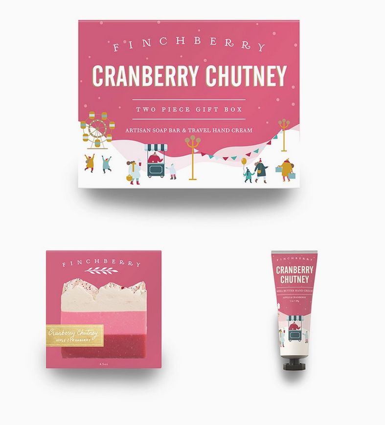 Finchberry Cranberry Chutney 2 Pc Stocking Stuffer Holiday Gift Set