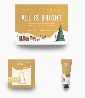 Finchberry All Is Bright 2 Pc Soothing Bath &amp; Body Holiday Gift Set