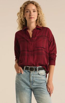 Z Supply River Plaid Button Up