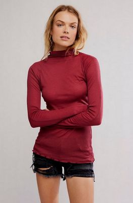 Free People Close To Home Layering in Miss Crimson