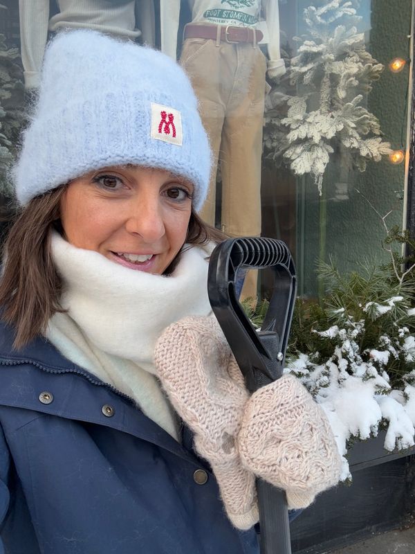 Mother The Beanie in Light Blue Fuzz Off