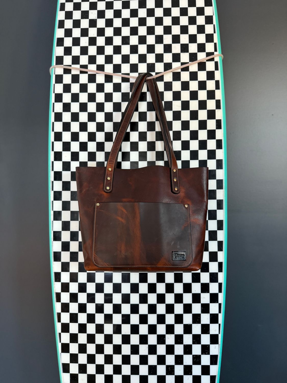 Kingdom Leather Large Tote Bag in Brown