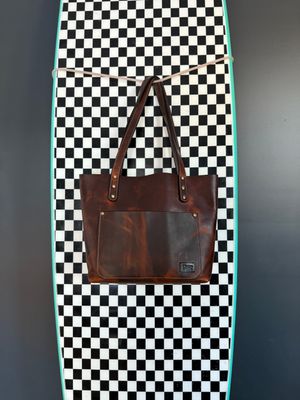 Kingdom Leather Large Tote Bag in Brown