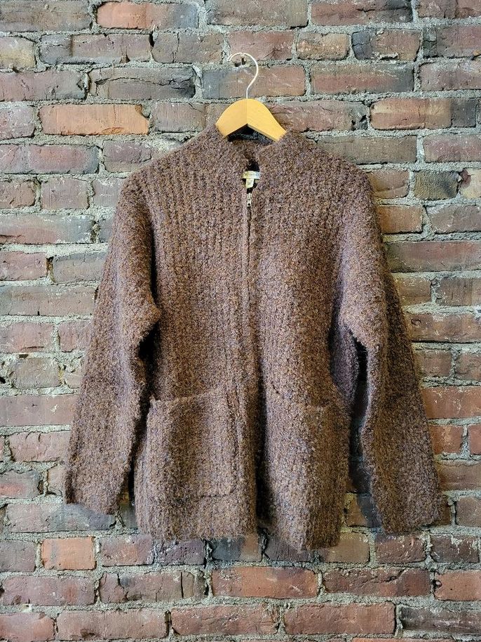 Grade &amp; Gather Plush Knit Zip Up Jacket