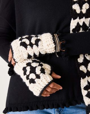 Mersea La Paz Crochet Fingerless Gloves