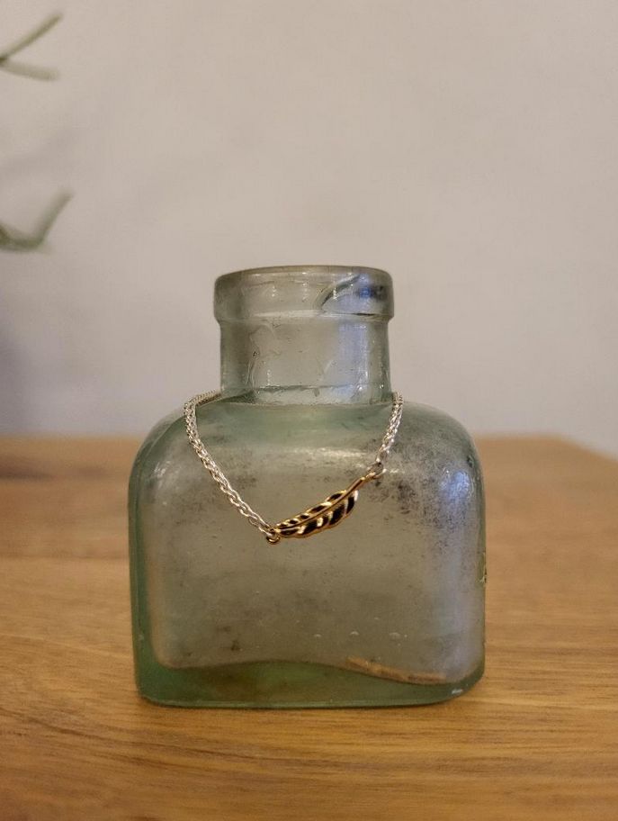 Sinead Cleary SC1646 Sterling and 14K Feather Bracelet