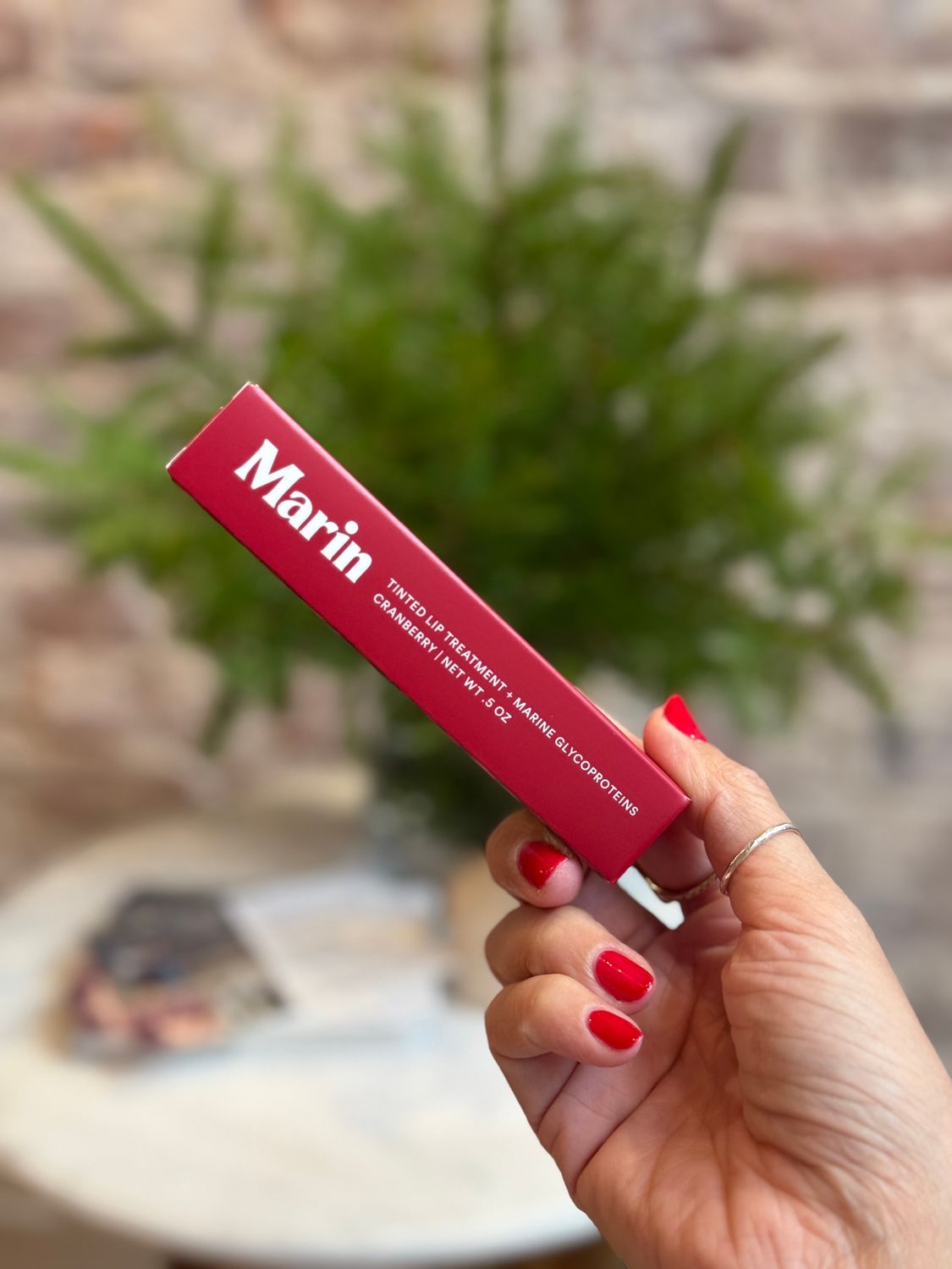 Marin Skincare Lip Treatment in Tinted Cranberry