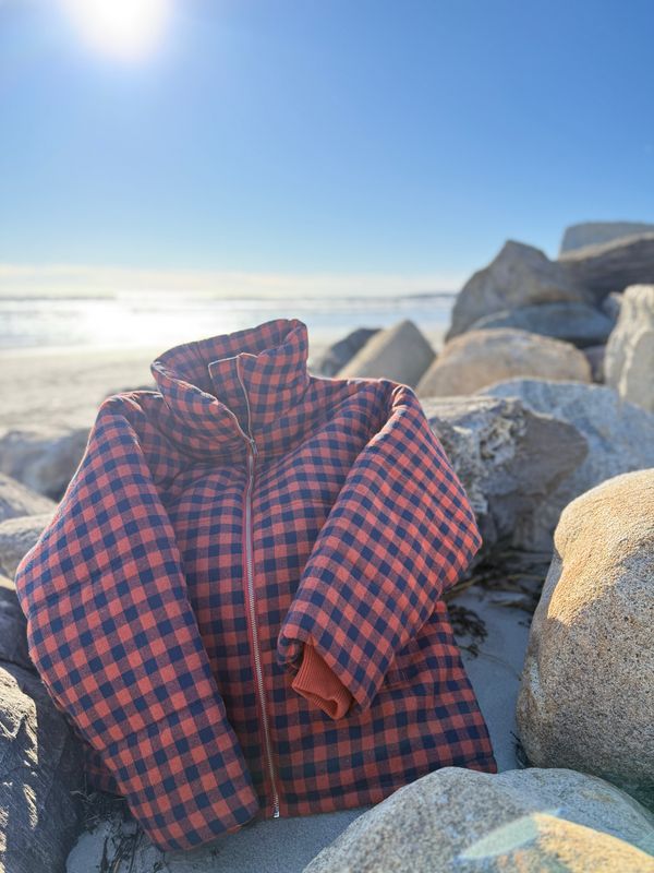 Amente Gingham Puffer