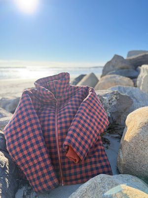 Amente Gingham Puffer 