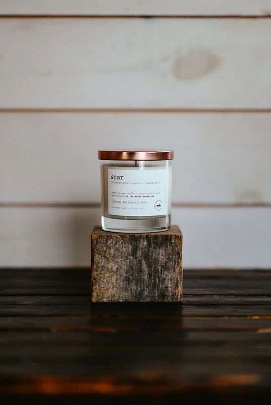 River &amp; Stone Candle Co. Star Soy Candle RS20