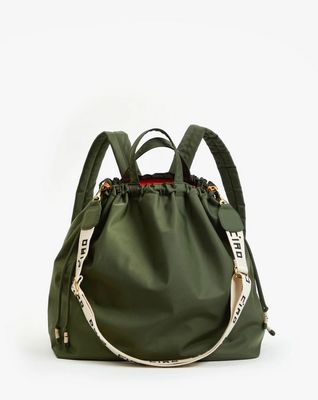 Clare V. Sac Tout Backpack in Army Recycled Nylon