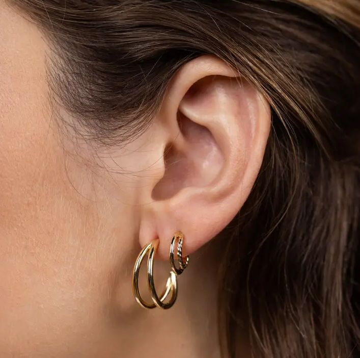 Jax Kelly Illusion Double Hoop JX48