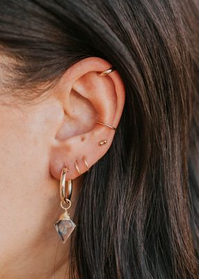 Hello Adorn Double Dot Studs 14K Gold Filled HE5