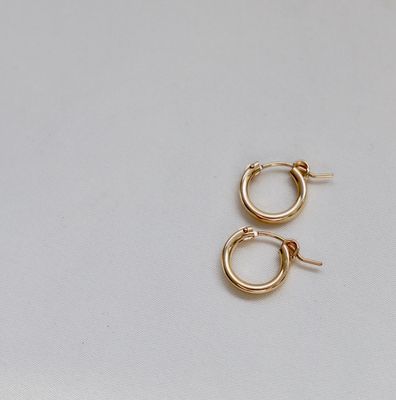 Katie Waltman Jewelry Small Gold Filled Hoops KW73