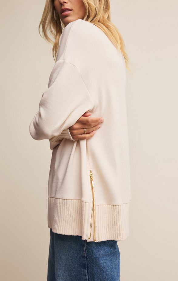 Z Supply Sable Rib Sweatshirt