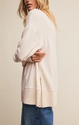 Z Supply Sable Rib Sweatshirt