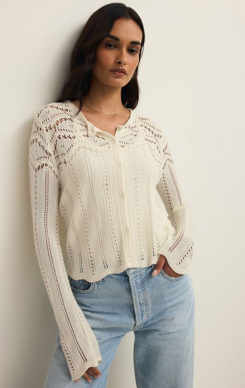 Z Supply Alycia Crochet Sweater
