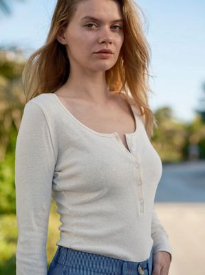 Mollusk Surf Shop Long Sleeve Henley