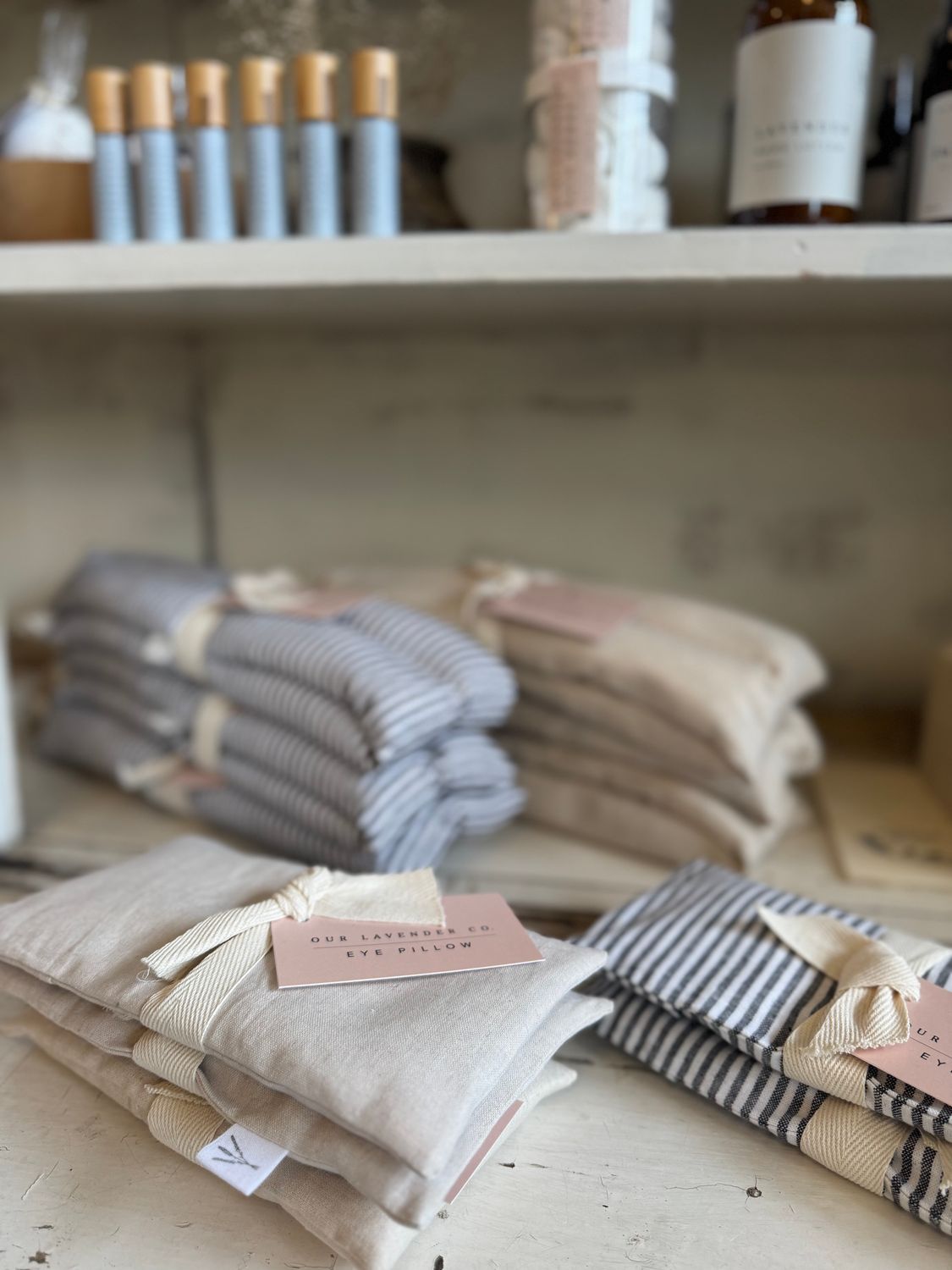 Our Lavender Co. Lavender Flaxseed Eye Pillow in Thin Stripe OL6