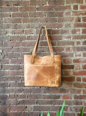 Kingdom Leather Horween Large Tote Bag in Natural