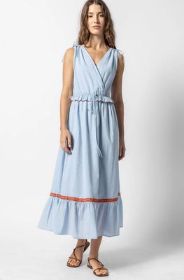 Lilla P Gathered Waist V-Neck Dress 
