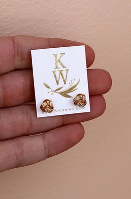 Katie Waltman Jewelry Knot Studs KW46