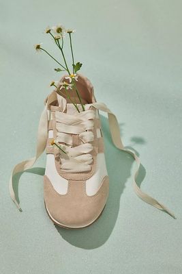 Free People Aces Tennis Shoe in Chalk/Desert Sand