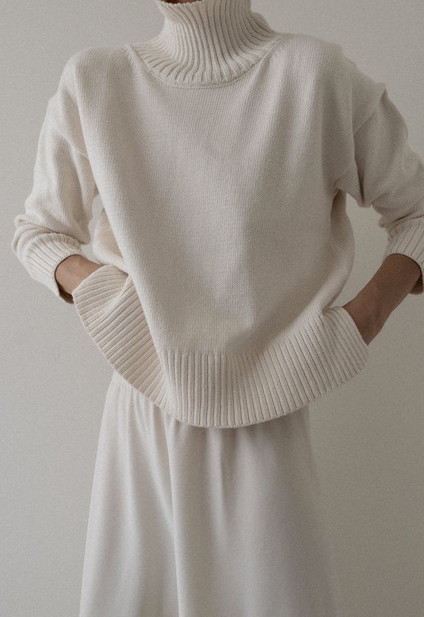 Laude The Label Totto Mock Turtleneck Sweater