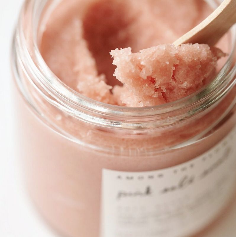 Among the Flowers Moisturizing Whipped Salt Scrub in Pink Salt ATF47