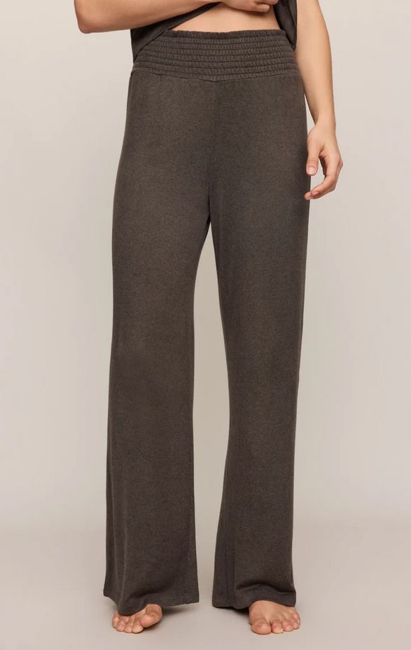 Z Supply Dawn Smocked Soft Knit Silky Pant