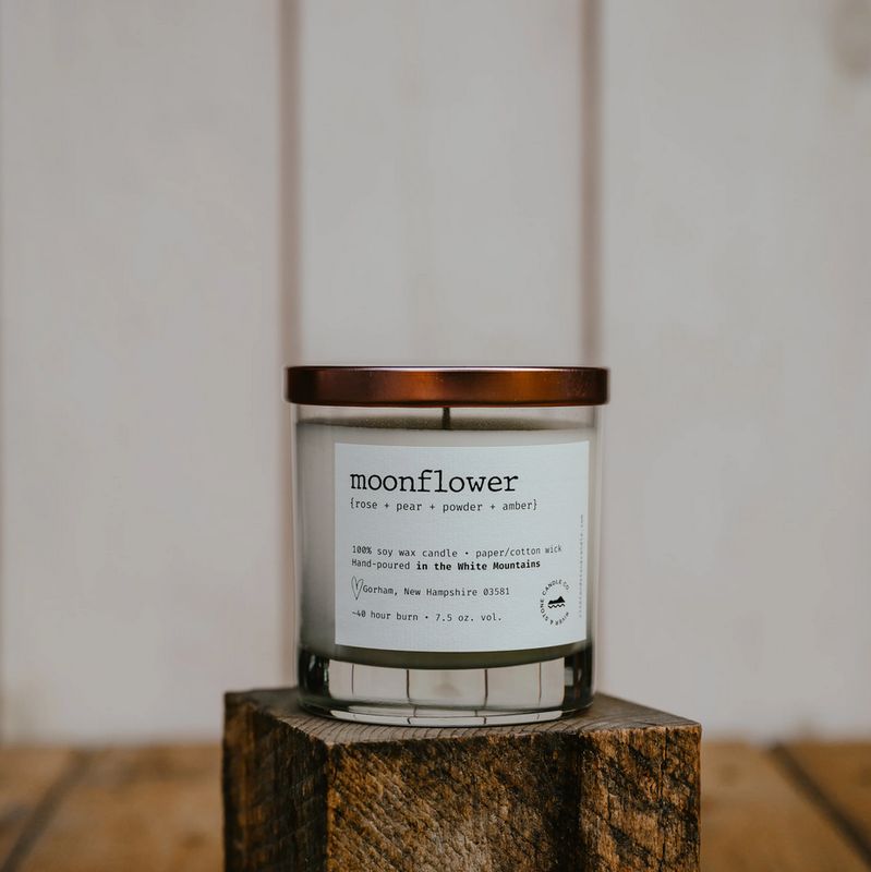River &amp; Stone Candle Co. Moonflower Soy Candle RS3