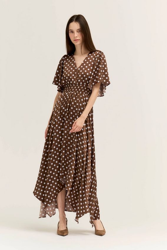 Grade &amp; Gather Unbalanced Skirt Maxi Dress