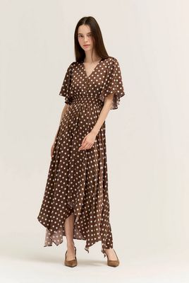 Grade &amp; Gather Unbalanced Skirt Maxi Dress
