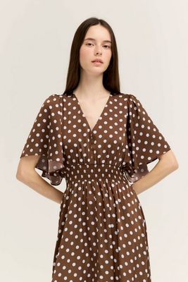 Grade &amp; Gather Unbalanced Skirt Maxi Dress