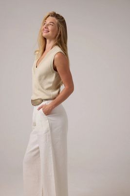 Lanhtropy Preppy Lurex Knitted Vest