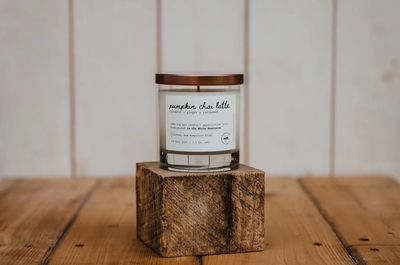 River &amp; Stone Candle Co. Pumpkin Chai Latte Soy Candle RS8