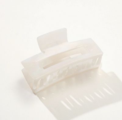 Adorro Luna Large Rectangle Claw Clip in Clear AD52