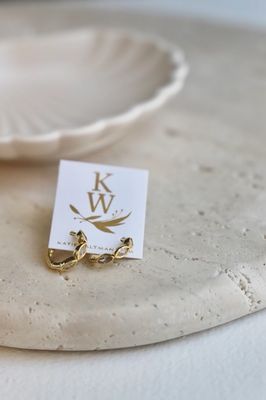 Katie Waltman Jewelry Lace and Textured Hoops KW42