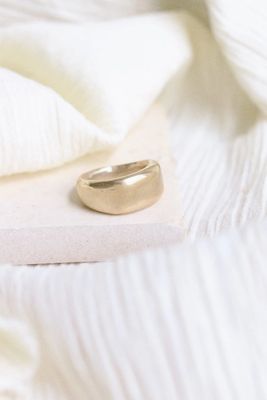 Goldie Jewelry Brass Mudra Ring Size 8 GJ65