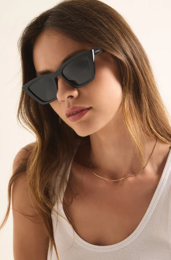 Z Supply Villa in Polished Black Grey Polarized 