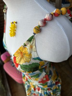 Clare V. Le Jardin Earrings in Yellow CV6